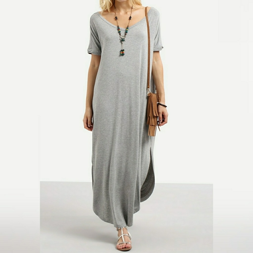 ⬇️VIVA | Hem Split Maxi Dress - Picture 4 of 4